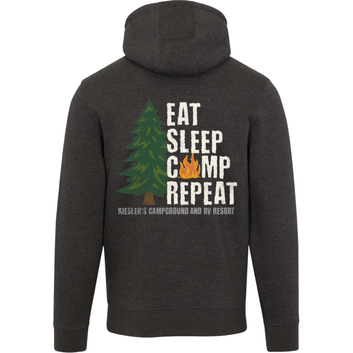 Eat Sleep Camp Repeat Premium Hoodie – Kiesler's Campground Sweatshirt