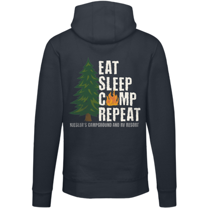 Eat Sleep Camp Repeat Premium Hoodie – Kiesler's Campground Sweatshirt