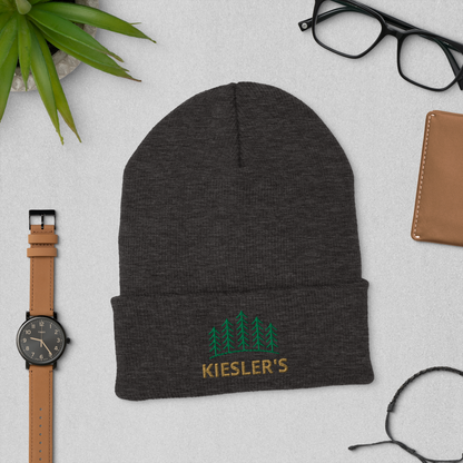 Kiesler's Cuffed Beanie with Tree Design – Stylish and Warm Winter Hat